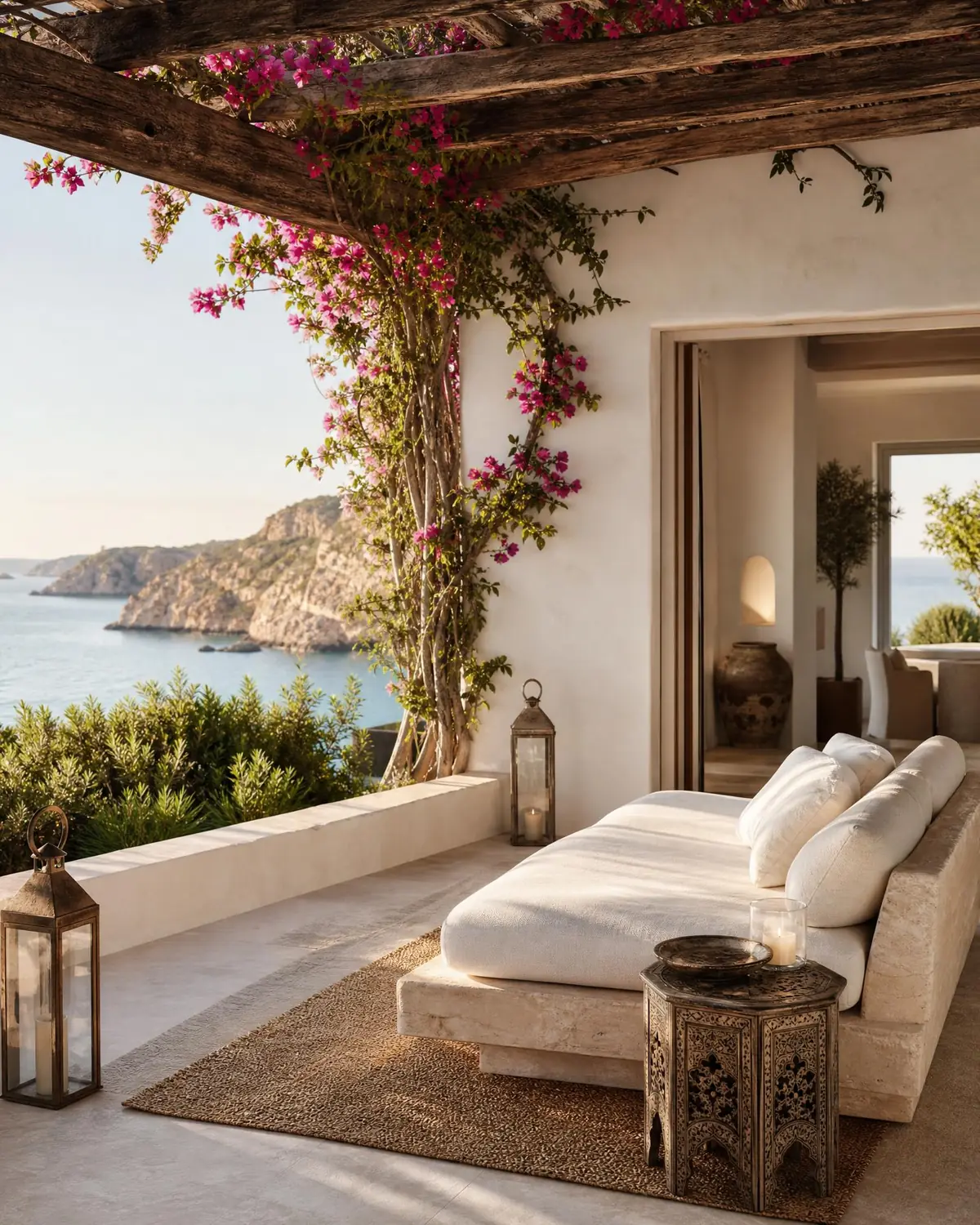 Terrazza Mare — Ristrutturazione e arredamento di una casa vacanze affacciata sul Mediterraneo.